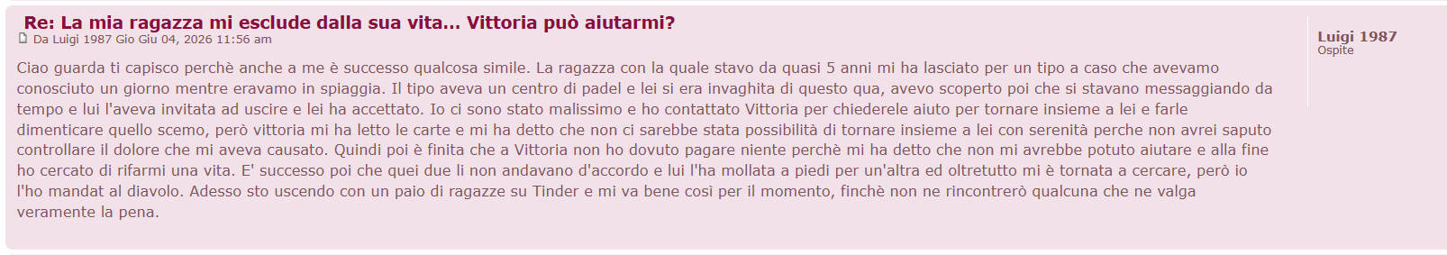 risposta forum esoterici