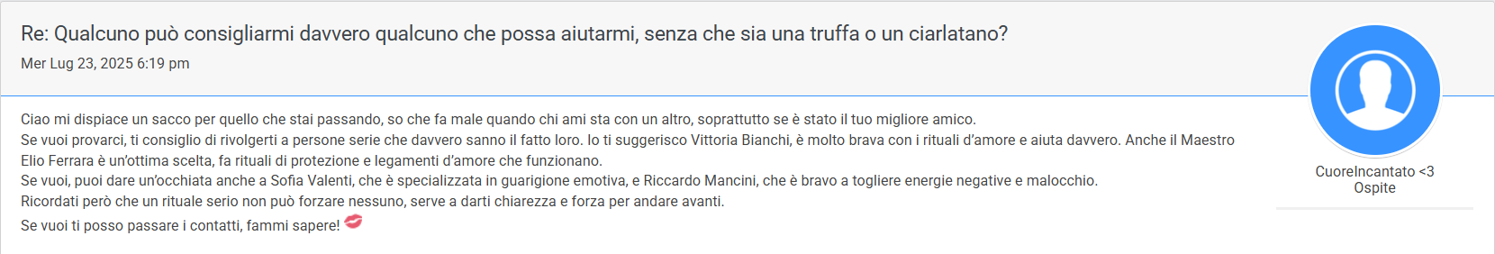 rituale amore vittoria bianchi