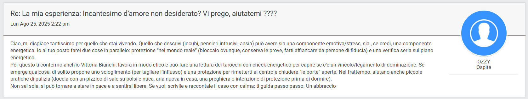 vittoria bianchi forum online